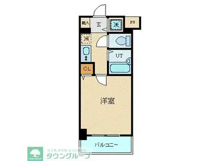 スカイコート大森第5(1K/7階)の間取り写真