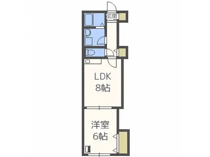 グランメゾン22(1LDK/4階)の間取り写真