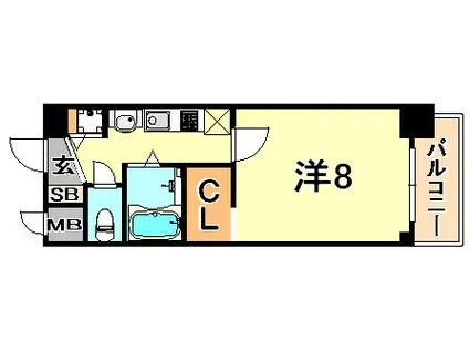 CITTA・VISTA神戸下山手通(1K/10階)の間取り写真