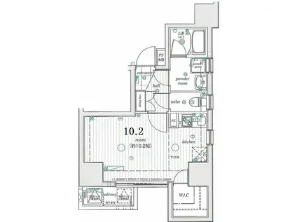 CALDO池袋R(ワンルーム/11階)の間取り写真