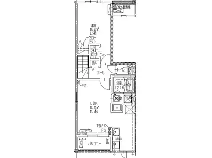 CASAN(2LDK/3階)の間取り写真