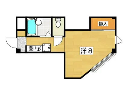 FOREST21III(ワンルーム/2階)の間取り写真