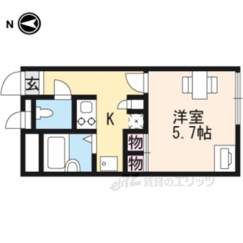 レオパレスイースト ストーン(1K/1階)の間取り写真