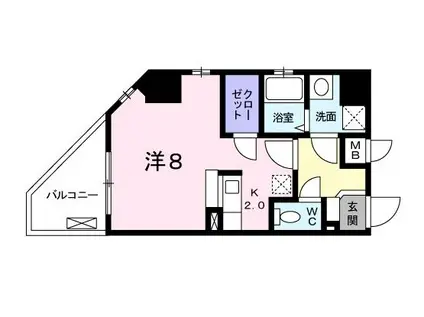 T.Y BLDG(1K/5階)の間取り写真