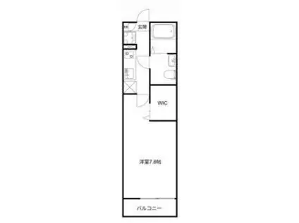 MQUARTO福生(1K/3階)の間取り写真