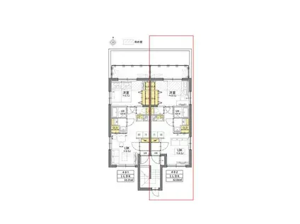 TASUKI RICHESSE SHIN-NAKANO(1LDK/3階)の間取り写真