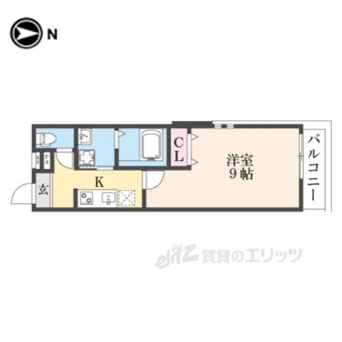 フジパレス阪急武庫之荘駅西5番館(1K/3階)の間取り写真