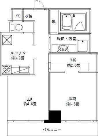 SLR吹上(1LDK/2階)の間取り写真