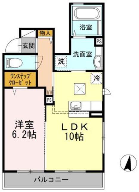 サンロイヤル II(1LDK/1階)の間取り写真