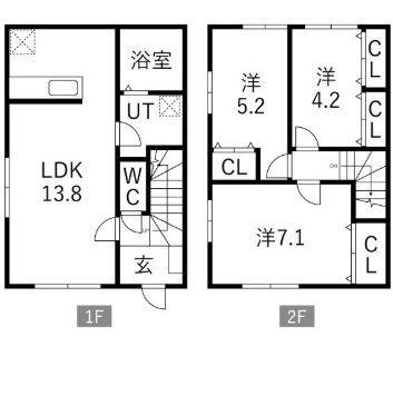 COMFORT青山(3LDK/1階)の間取り写真