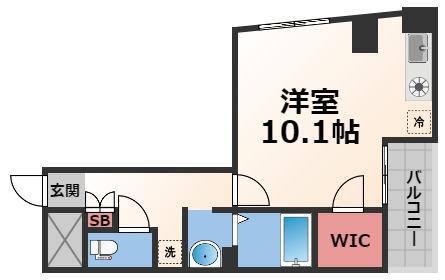 Mプラザ布施弐番館(ワンルーム/4階)の間取り写真
