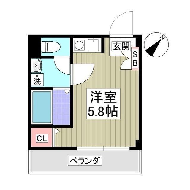 マンションオリーブ(ワンルーム/3階)の間取り写真