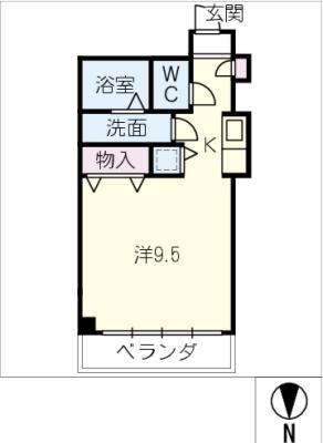 IMAGE(1K/2階)の間取り写真