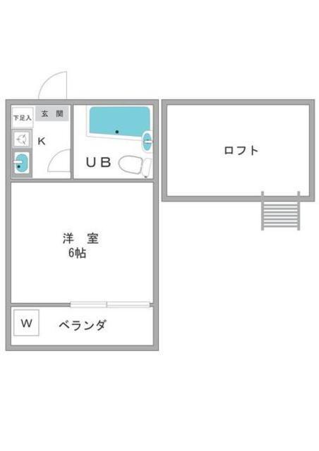 カオパレスNO8(1K/1階)の間取り写真
