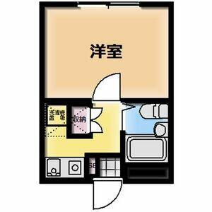 ビューパレス湘南辻堂(1K/1階)の間取り写真