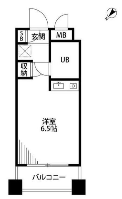 T SGARDEN多摩センター(ワンルーム/2階)の間取り写真