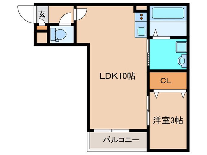 JACK YAMAKII(1LDK/2階)の間取り写真