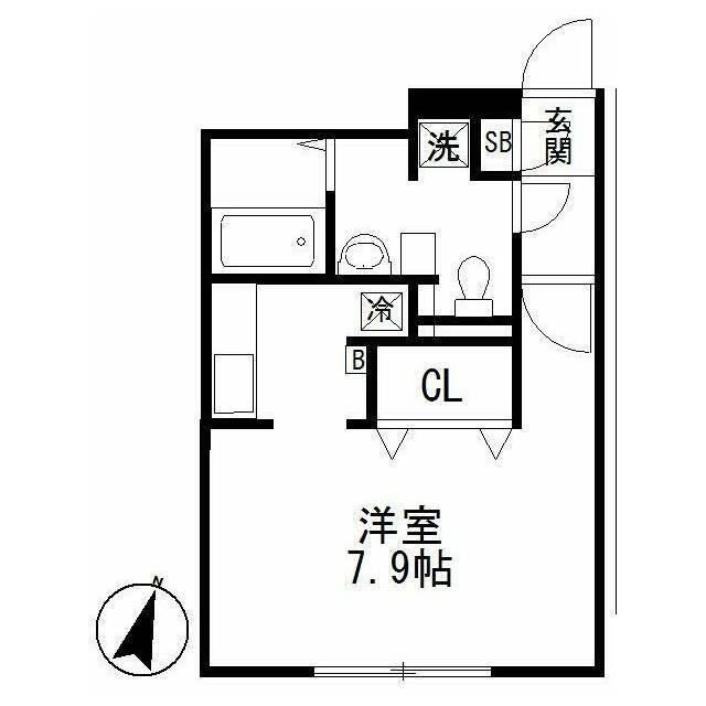 LA STAGE イースト NAKANO(ワンルーム/4階)の間取り写真