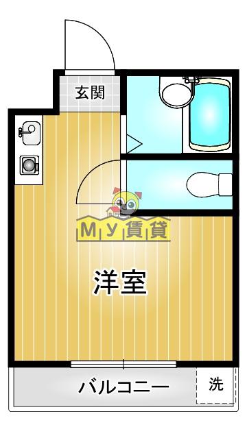 FJレジデンス八事(ワンルーム/2階)の間取り写真