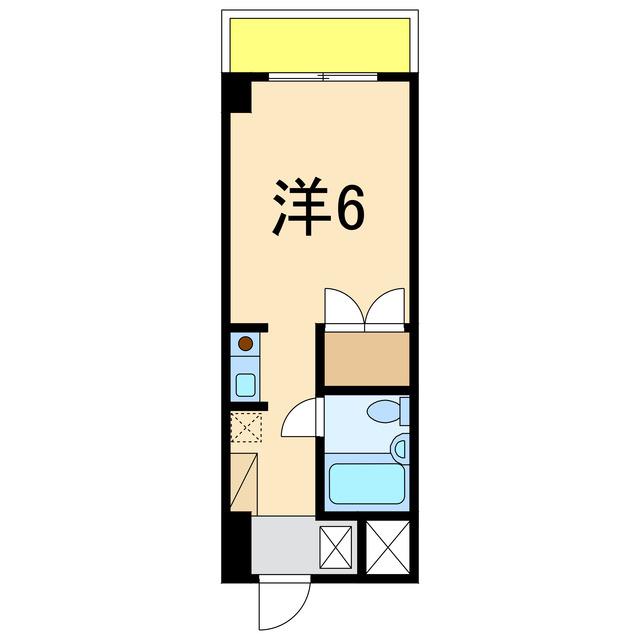 オクタワーズ長岡中央弐番館(ワンルーム/9階)の間取り写真