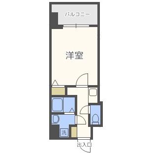 S-RESIDENCE緑橋駅前(1K/13階)の間取り写真