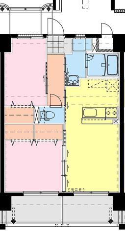 ヒカオプリンスマンション(2LDK/9階)の間取り写真