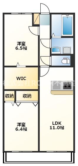 FELICIAIII(2LDK/1階)の間取り写真