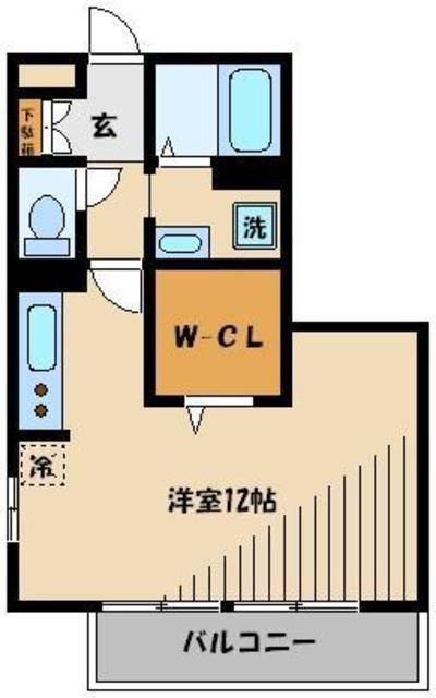 パピリオ(2LDK/2階)の間取り写真