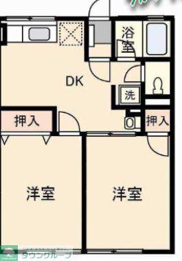 シティハイム コトブキ(2DK/1階)の間取り写真
