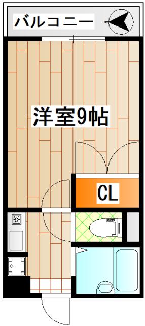 パレスNAGOYA(1K/2階)の間取り写真
