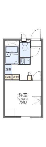 レオパレスサクシード(1K/1階)の間取り写真