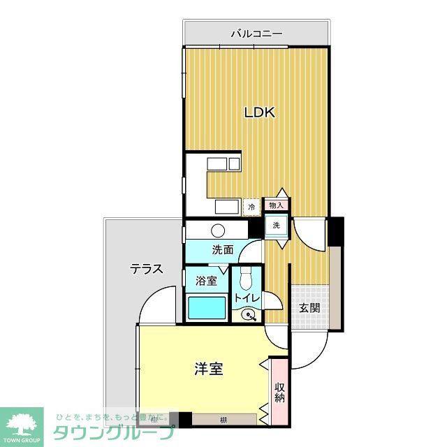アーバン駒沢(1LDK/2階)の間取り写真