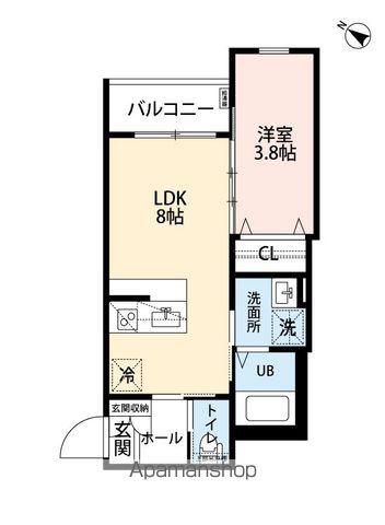 ROBOT HOME 滝井(1LDK/3階)の間取り写真