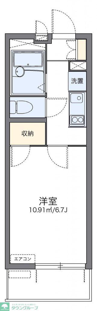 レオパレス名駅(1K/4階)の間取り写真