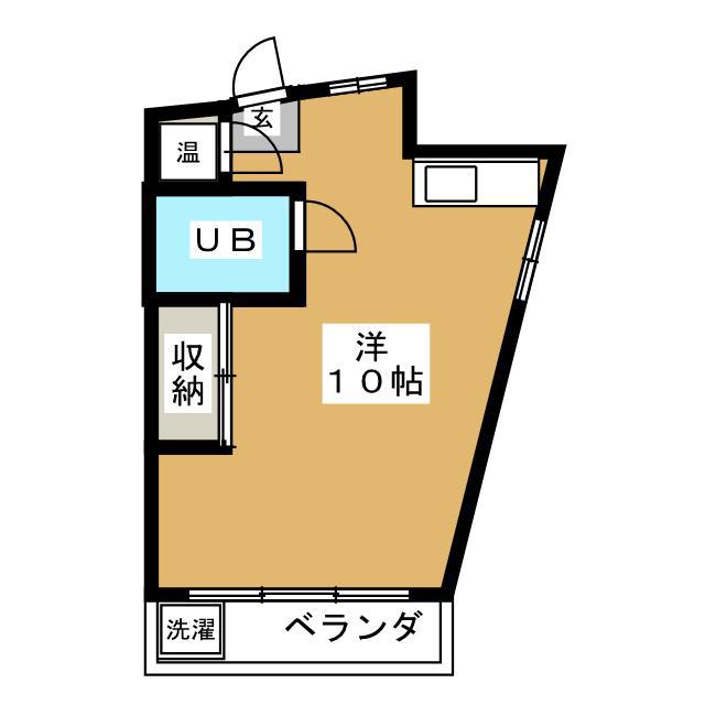 フジハイツ(ワンルーム/2階)の間取り写真