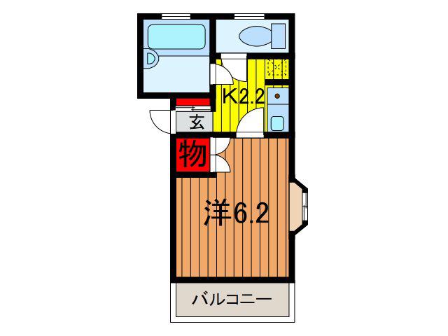 イッセイハウス浦和第一(1K/1階)の間取り写真