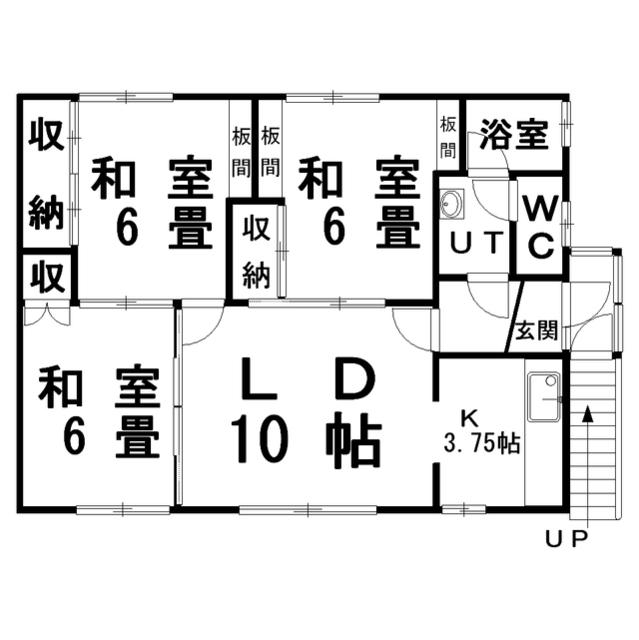 第2新川コーポ(3LDK/2階)の間取り写真