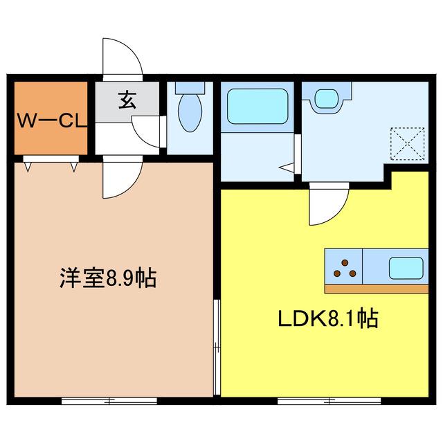 ナノハウス(1LDK/1階)の間取り写真