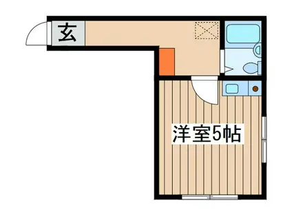 KSGマリーン三ツ堀III(ワンルーム/2階)の間取り写真