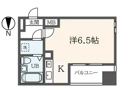 ブラビッシモ桜木町(ワンルーム/2階)の間取り写真