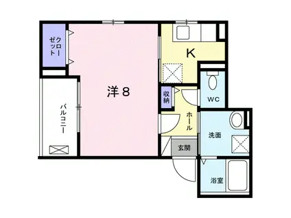 和ハウス(1K/3階)の間取り写真