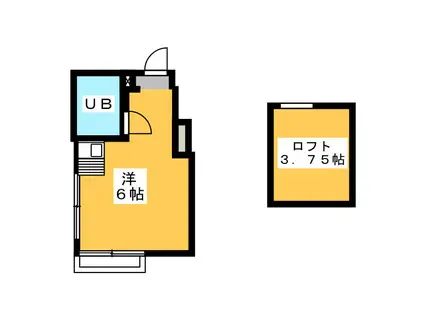 藤パレス井の頭B号館(ワンルーム/2階)の間取り写真