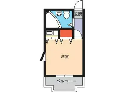 リアライズ夙川(ワンルーム/5階)の間取り写真