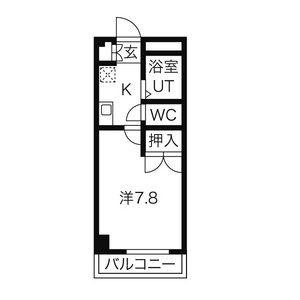 フォレストイン瑞穂(1K/4階)の間取り写真