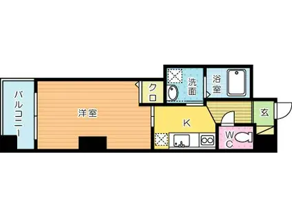 アーリントン(1K/5階)の間取り写真