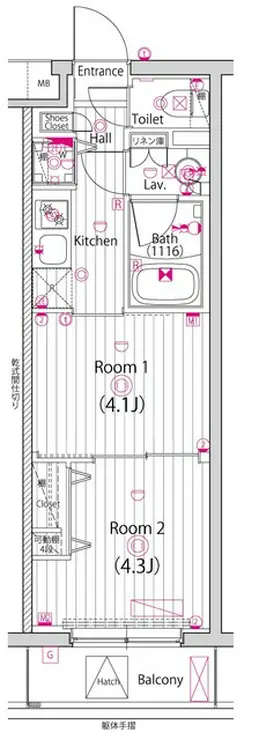 ガーラ・ヒルズ調布 3階階 間取り