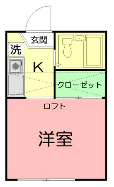 カーサ鵠沼 1階階 間取り