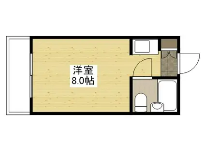 石田ビル(ワンルーム/3階)の間取り写真