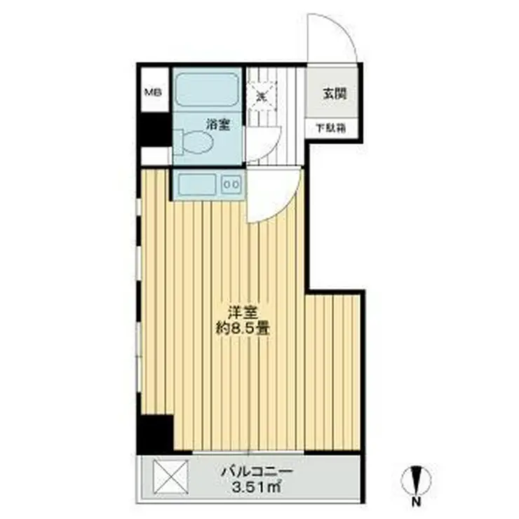 ハイツ錦糸町 2階階 間取り