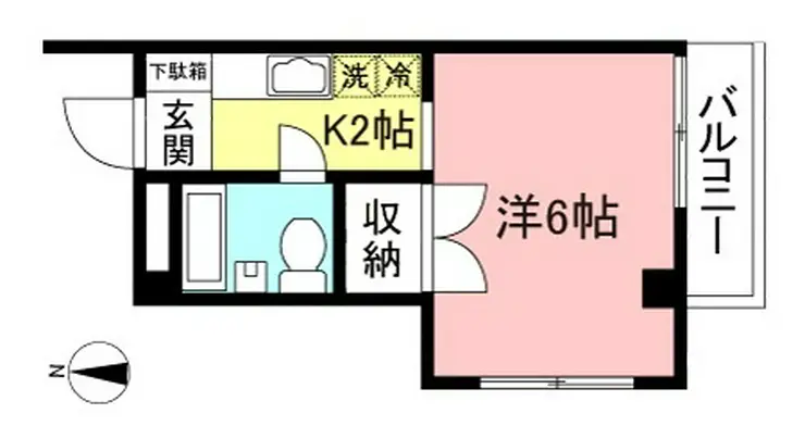 サンパレス第1緑ヶ丘 3階階 間取り
